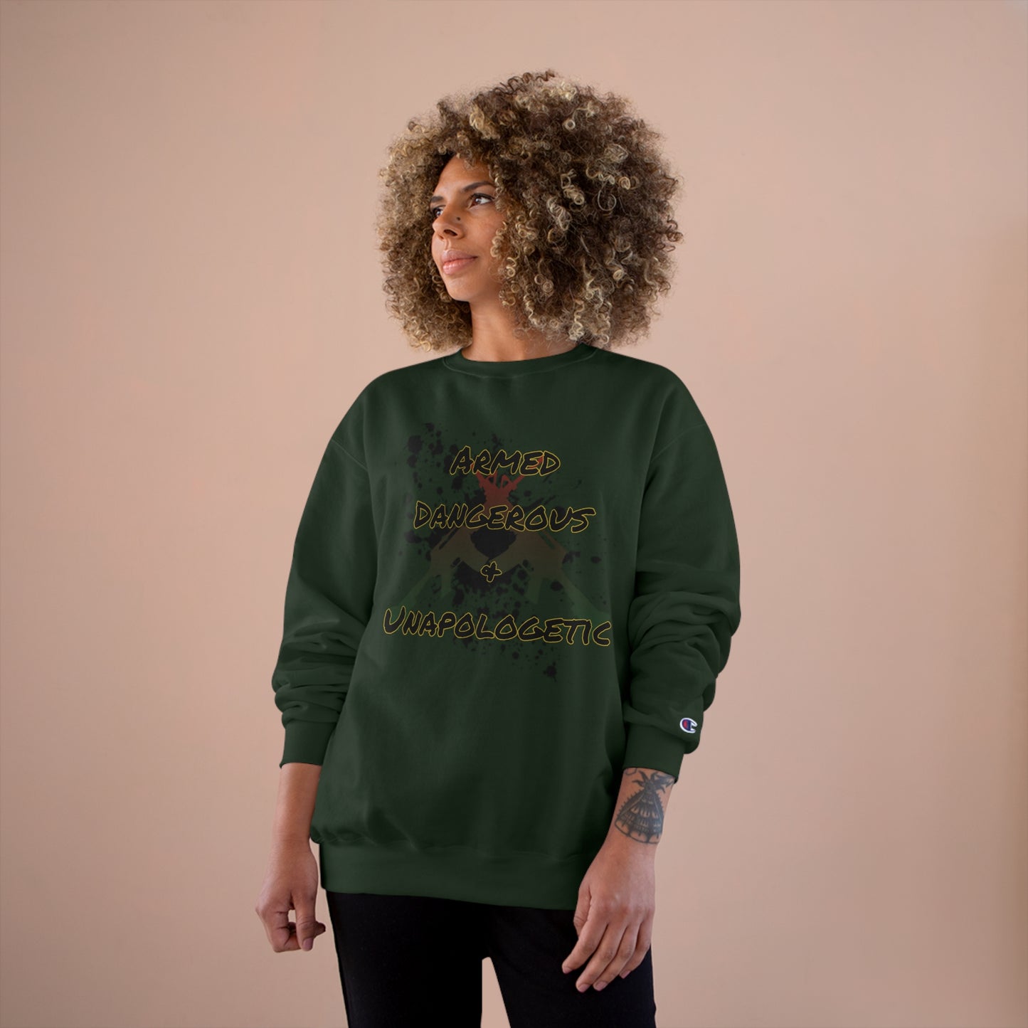 RealSpillClothingCompany© "Armed & Dangerous" Champion Sweatshirt