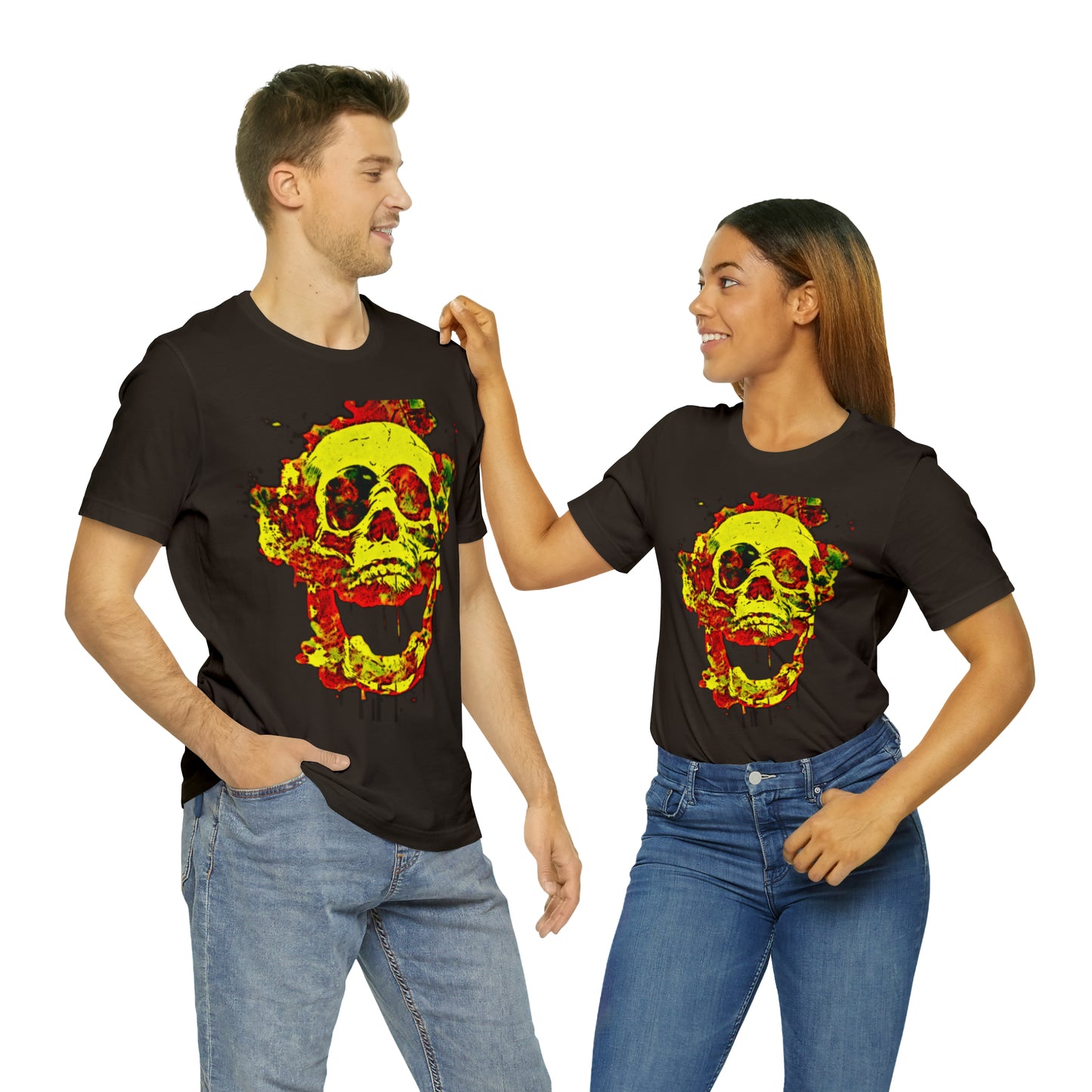 RealSpillClothingCo.© Flaming Skull Short Sleeve Tee