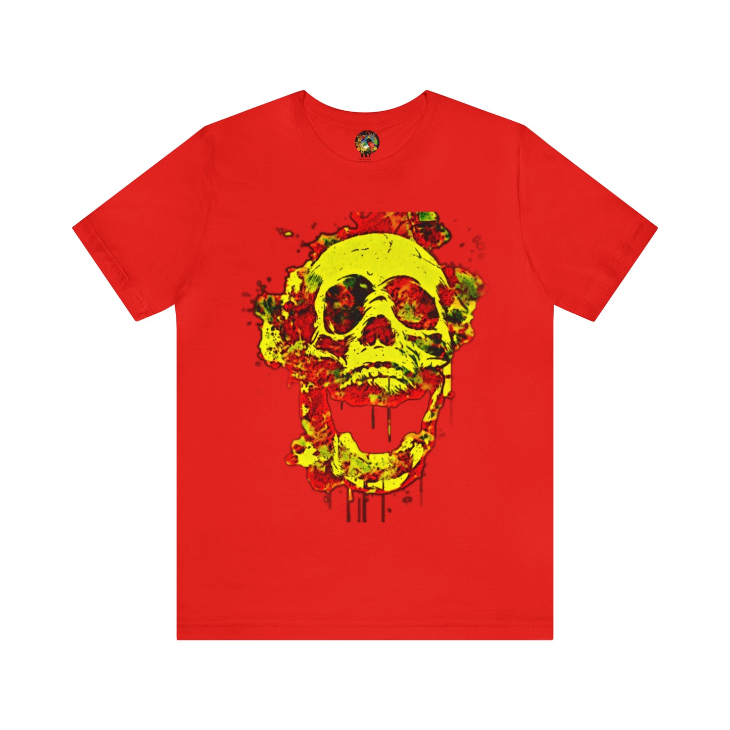 RealSpillClothingCo.© Flaming Skull Short Sleeve Tee