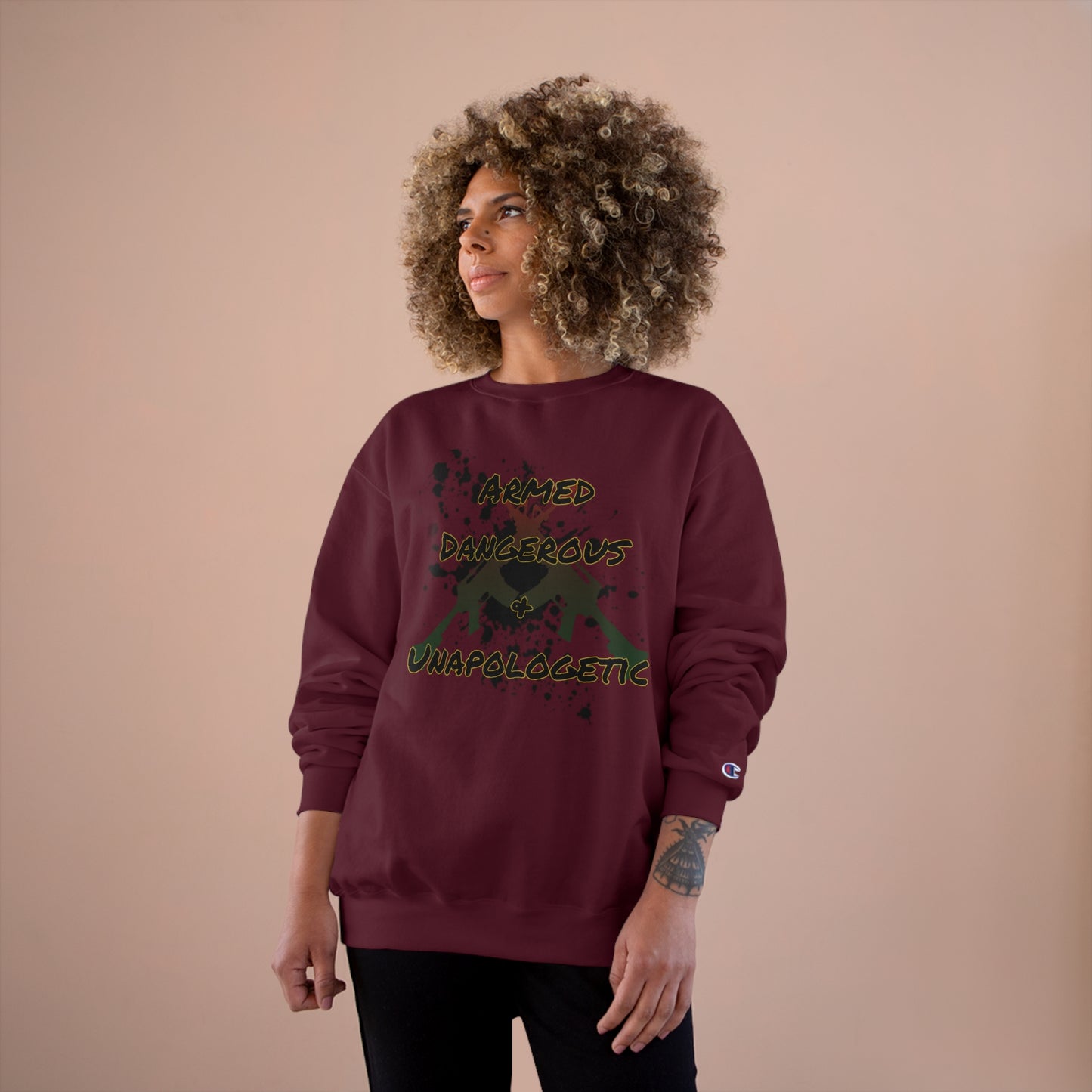 RealSpillClothingCompany© "Armed & Dangerous" Champion Sweatshirt