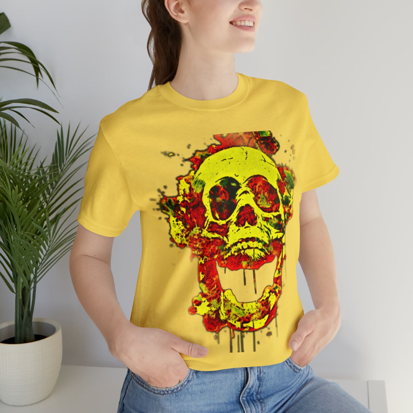 RealSpillClothingCo.© Flaming Skull Short Sleeve Tee