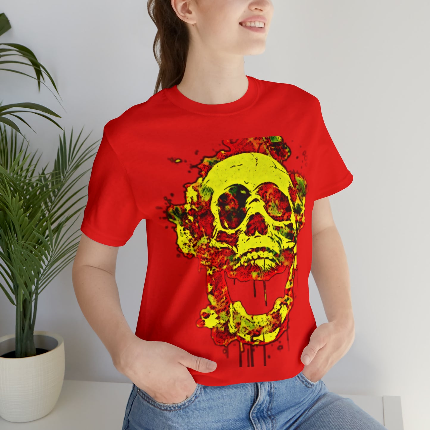 RealSpillClothingCo.© Flaming Skull Short Sleeve Tee