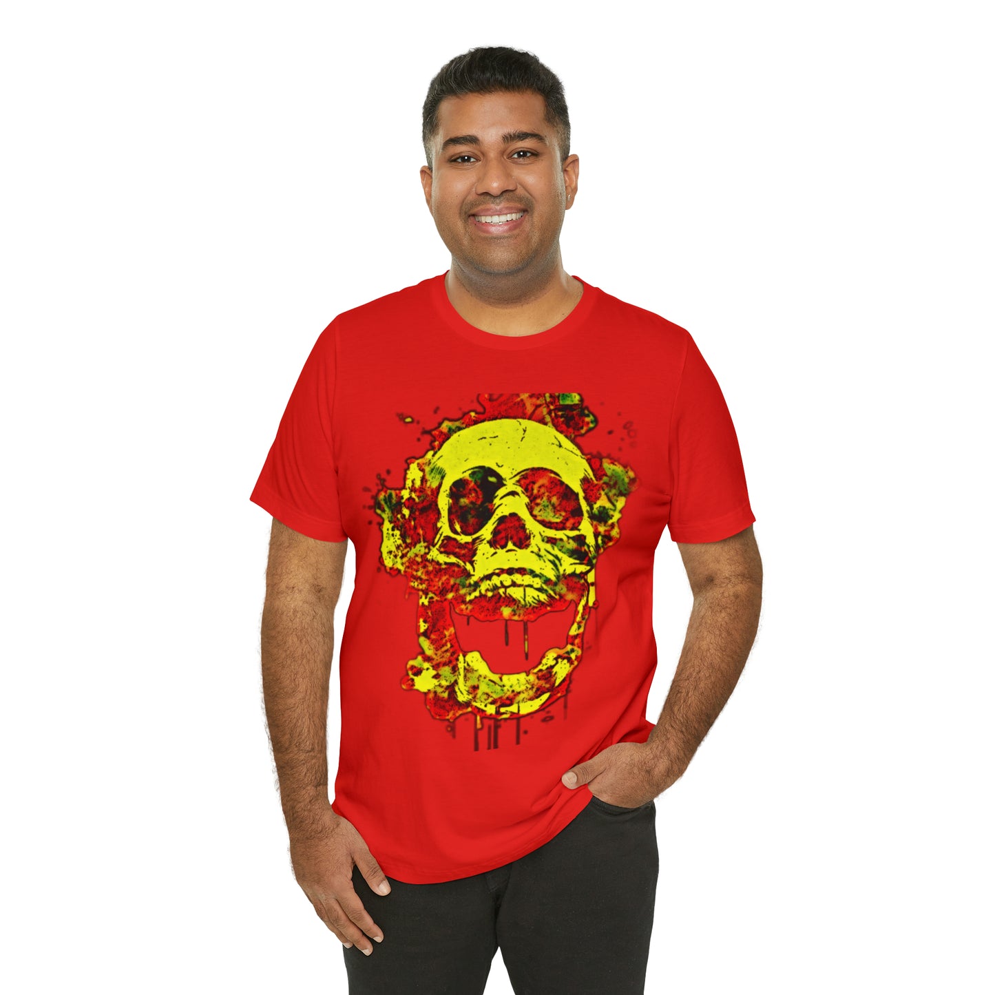 RealSpillClothingCo.© Flaming Skull Short Sleeve Tee