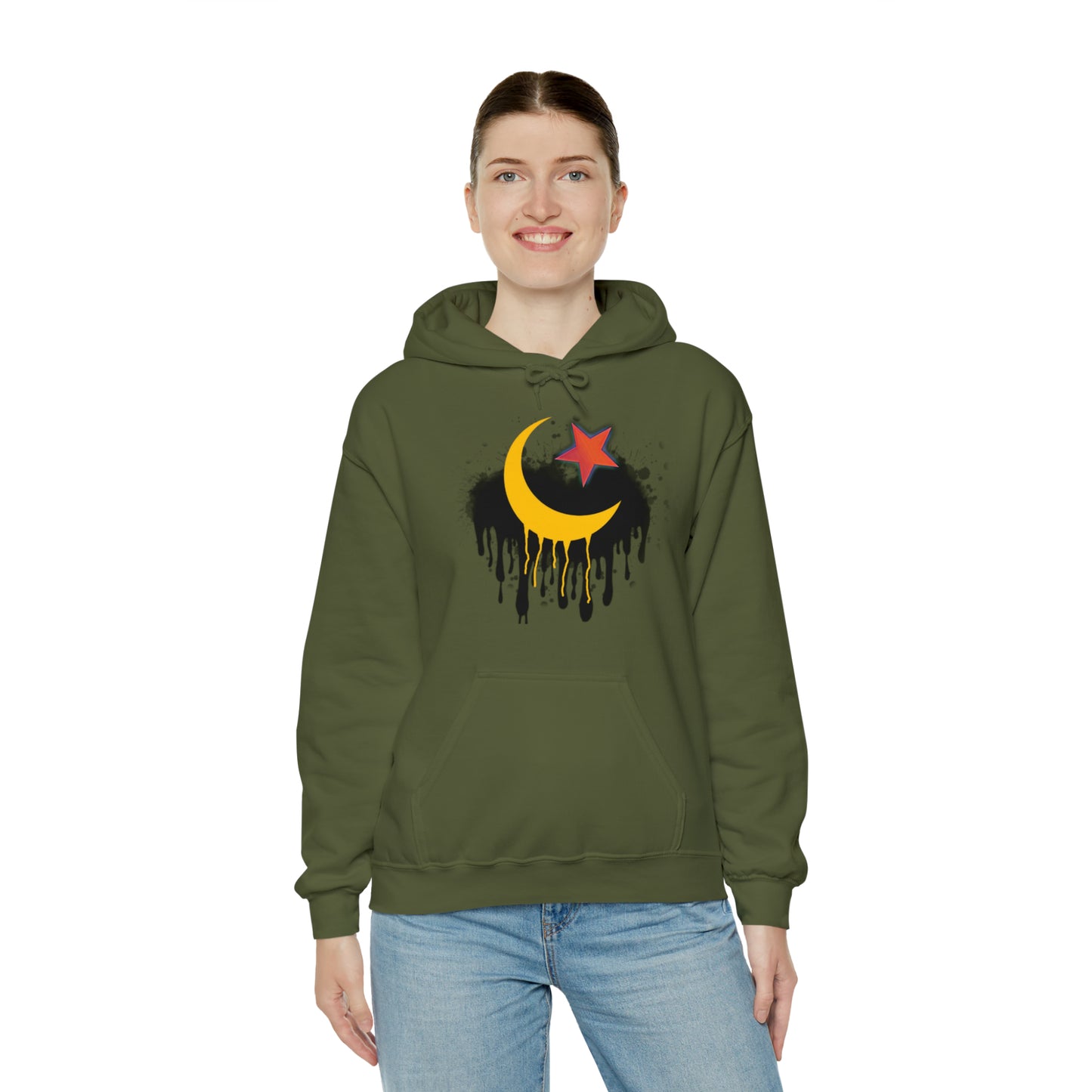 RealSpillClothingCompany© "Crescent Moon & Star" Hoodie