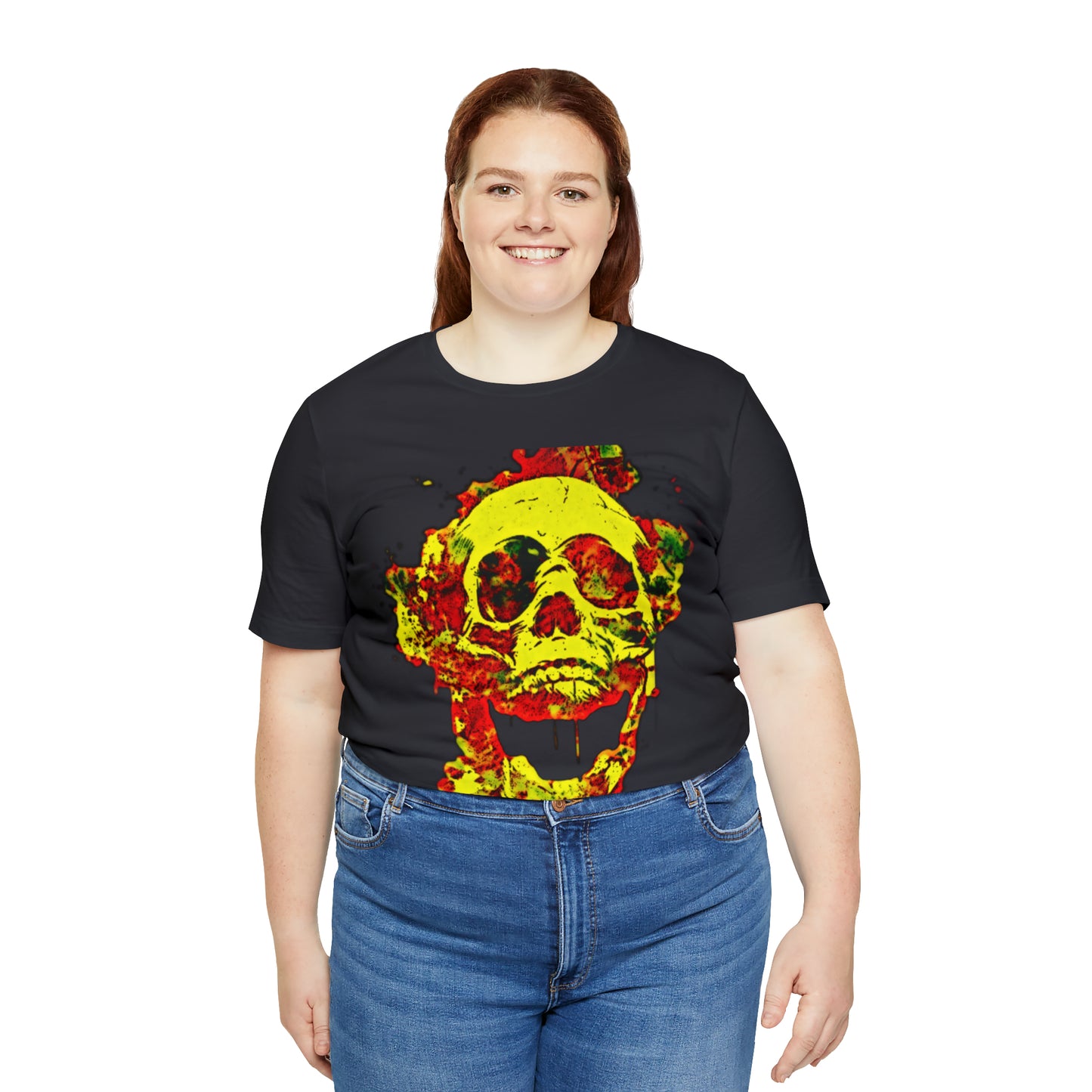 RealSpillClothingCo.© Flaming Skull Short Sleeve Tee