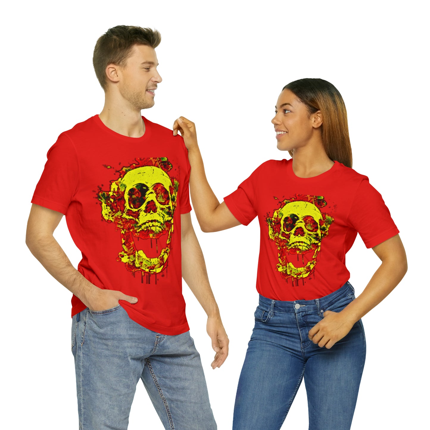 RealSpillClothingCo.© Flaming Skull Short Sleeve Tee