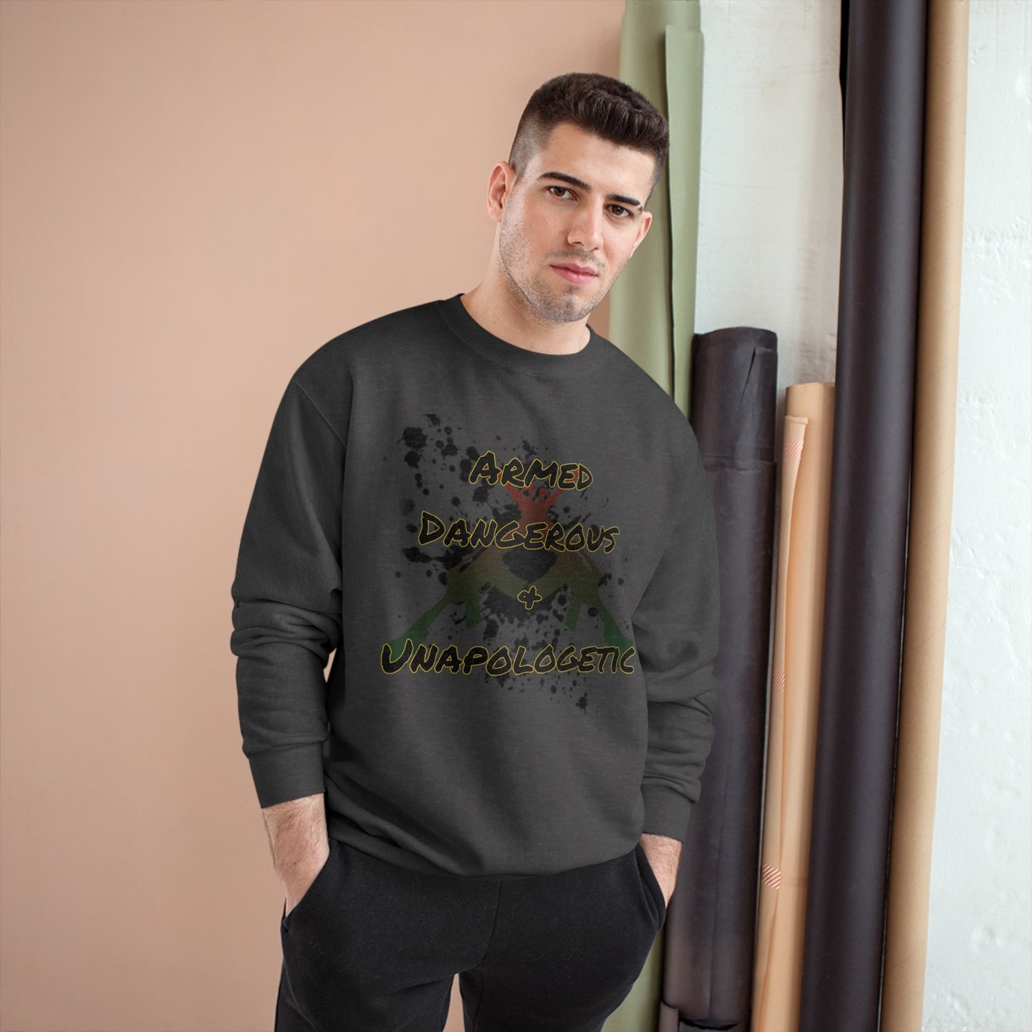 RealSpillClothingCompany© "Armed & Dangerous" Champion Sweatshirt
