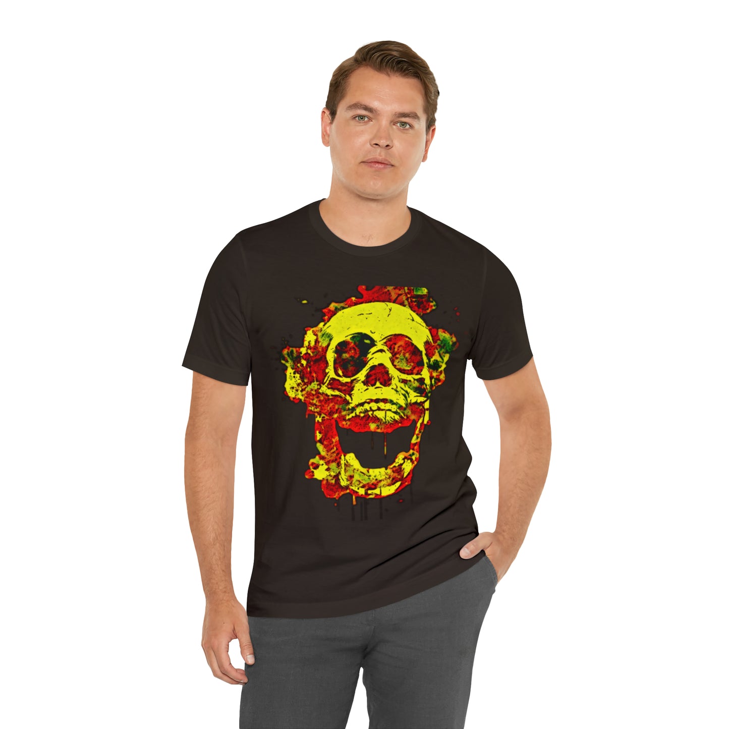 RealSpillClothingCo.© Flaming Skull Short Sleeve Tee