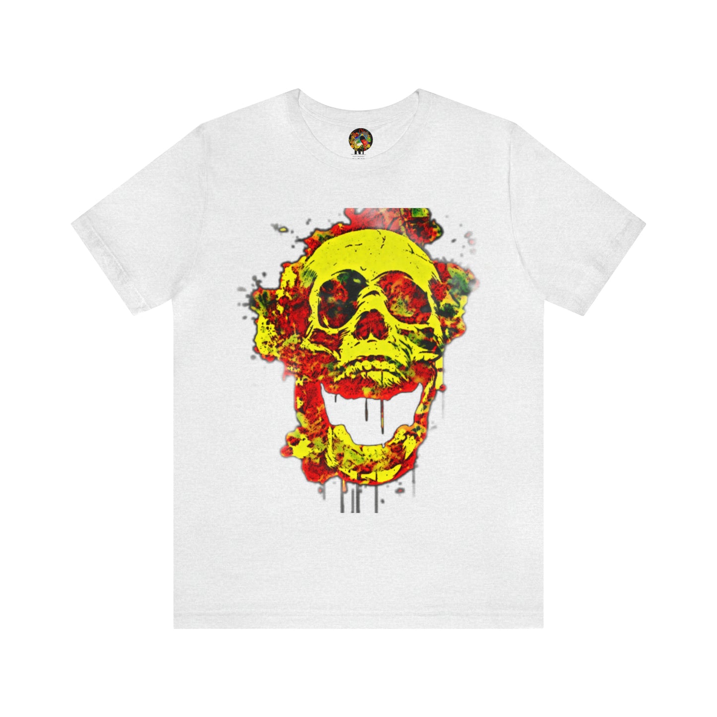 RealSpillClothingCo.© Flaming Skull Short Sleeve Tee