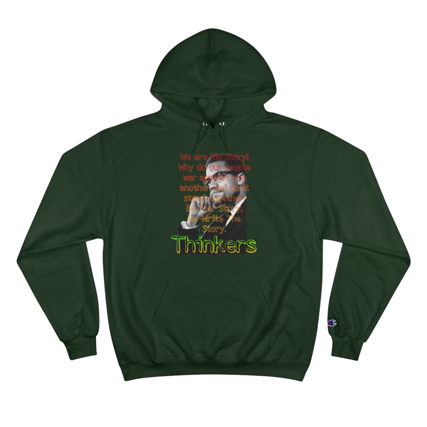 RealSpillClothingCompany© "Malcolm X" Champion Hoodie