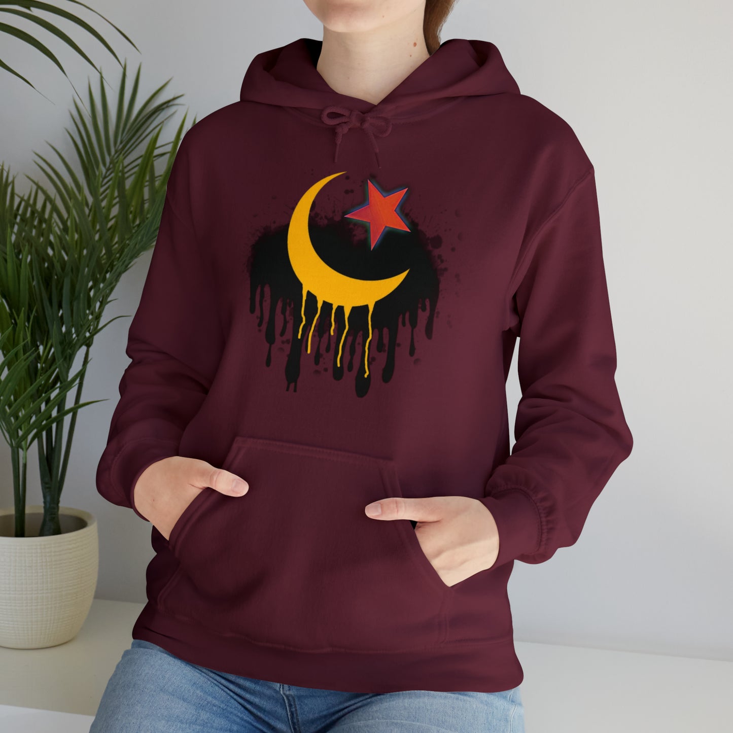 RealSpillClothingCompany© "Crescent Moon & Star" Hoodie