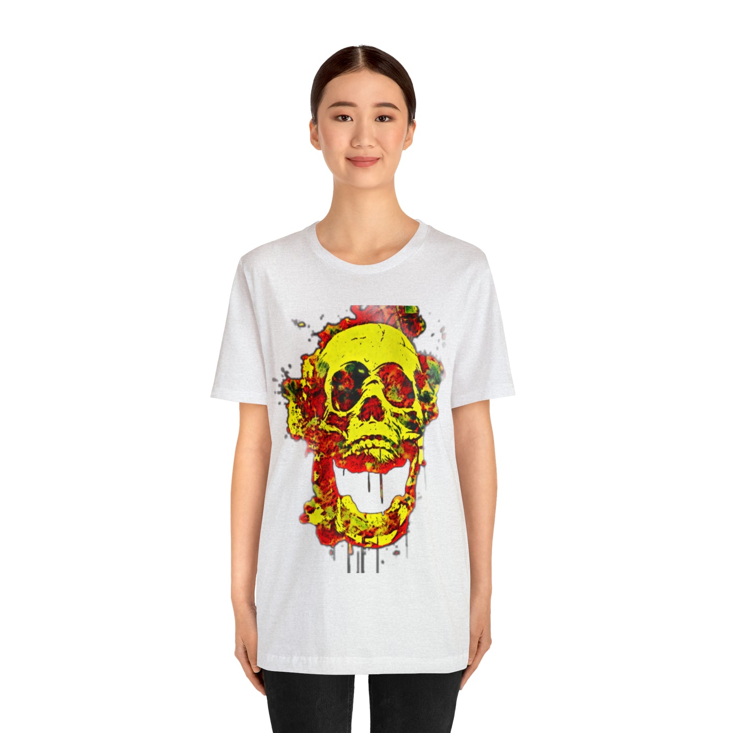 RealSpillClothingCo.© Flaming Skull Short Sleeve Tee
