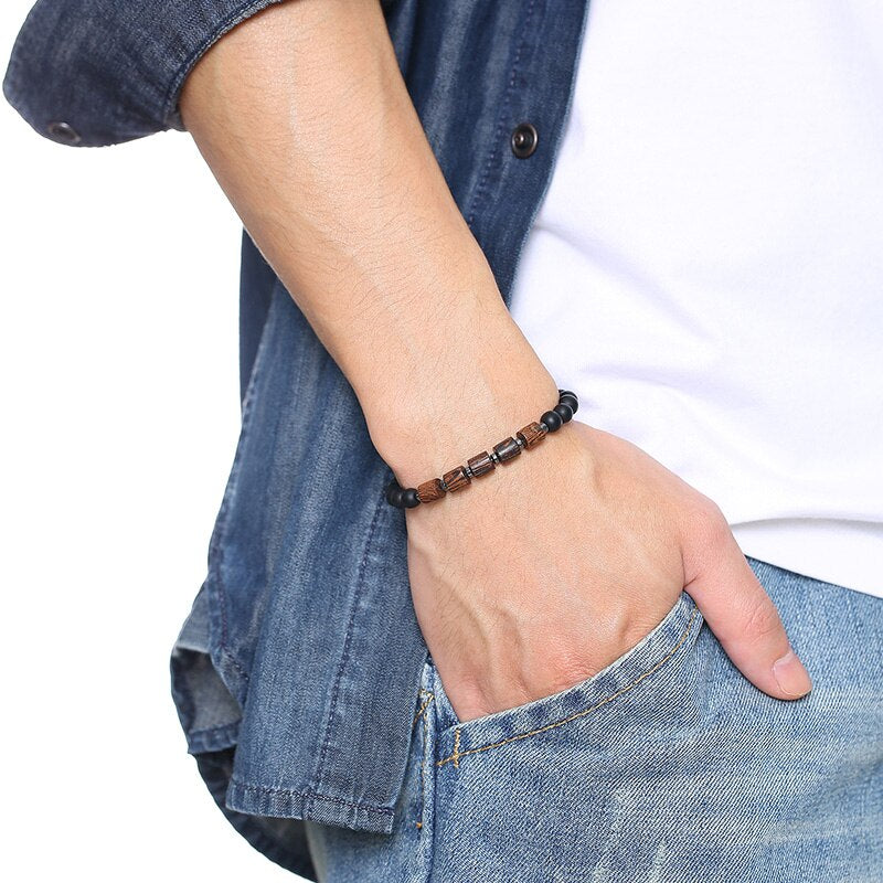 Lava Wood Beaded Bracelets