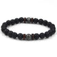 Men's natural stone beads bracelet