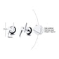 Mens Lightning Shaped Stud Earrings