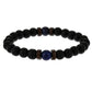 Men's natural stone beads bracelet