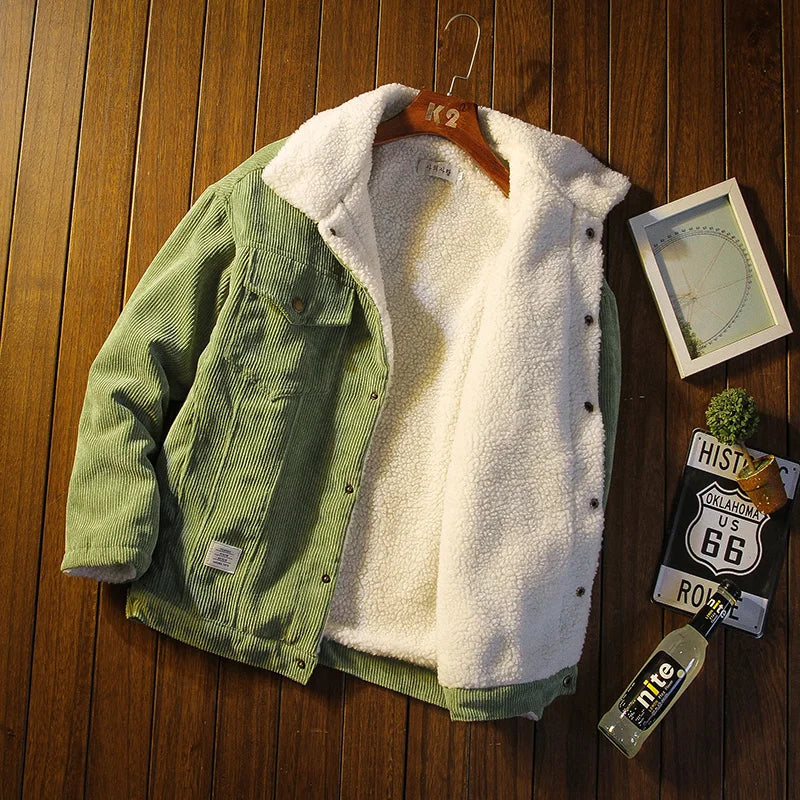 Men's Corduroy Thick Jean jacket