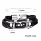 Mens Vintage Rudder Charm Bracelets