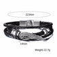 Mens Vintage Rudder Charm Bracelets