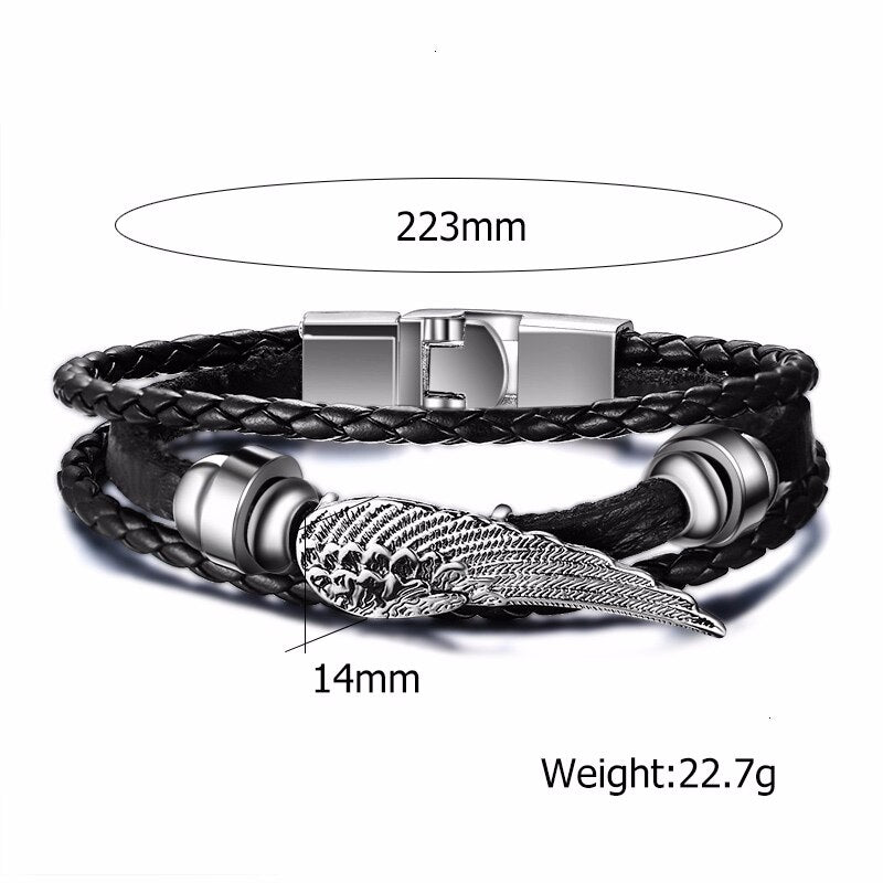 Mens Vintage Rudder Charm Bracelets