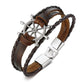 Mens Vintage Rudder Charm Bracelets