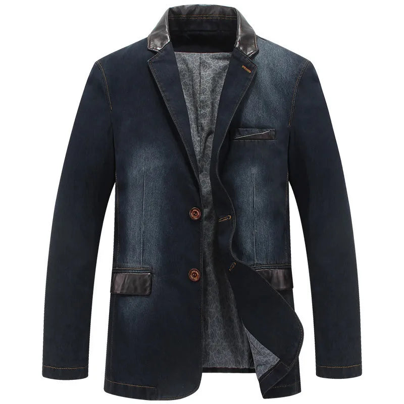 Men's Patchwork Blazer Jackets