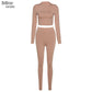 Women's T-Shirt & Leggings 2 Piece Workout Outfits Sportwear