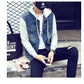 Men's Denim Hooded Jean Jacket Hoodies