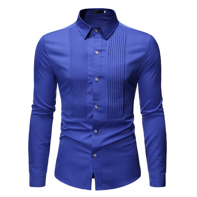 Solid Color Men's Tuxedo Bridegroom Wedding shirts