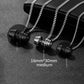 Men's Stainless Steel Barbell Necklace