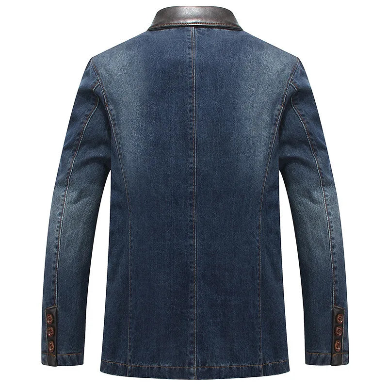 Men's Patchwork Blazer Jackets