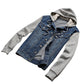Men's Denim Hooded Jean Jacket Hoodies