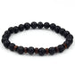 Men's natural stone beads bracelet
