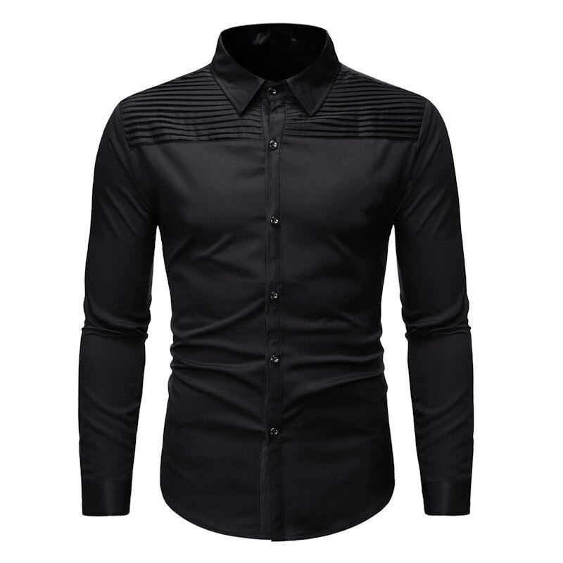 Solid Color Men's Tuxedo Bridegroom Wedding shirts