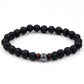 Men's natural stone beads bracelet