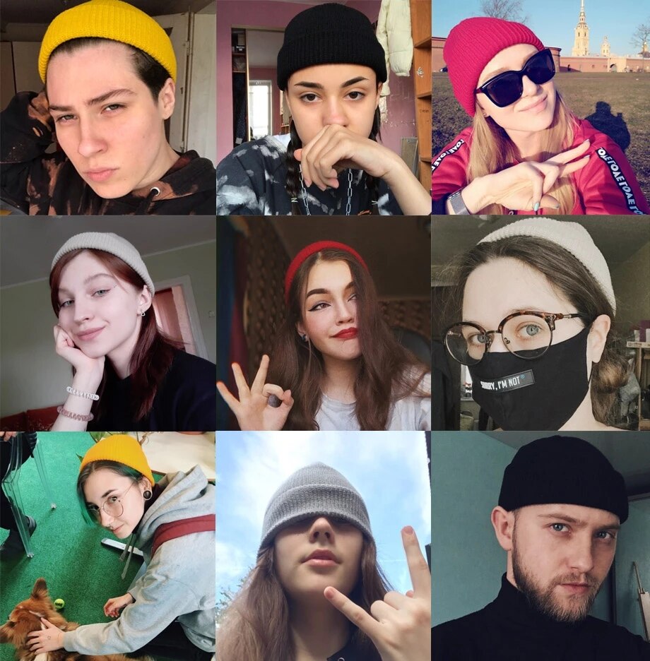 Unisex Winter Knitted Beanie Skullcap