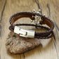 Mens Vintage Rudder Charm Bracelets