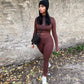 Women's T-Shirt & Leggings 2 Piece Workout Outfits Sportwear