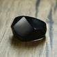 Men's Stainless Steel Quadrangle Flat Top Square Ring