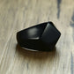Men's Stainless Steel Quadrangle Flat Top Square Ring