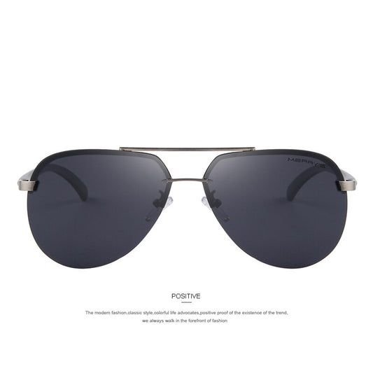 Men's 100% Polarized Aluminum Alloy Frame Sunglasses