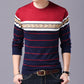 Men's O-Neck Casual Striped Sweaters