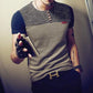 Men's Short sleeve Patchwork T-shirt