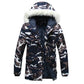Camouflage Down Men's Parka Hooded Winter Overcoat