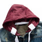 Men's casual Denim Hoodie Vest with detachable hood