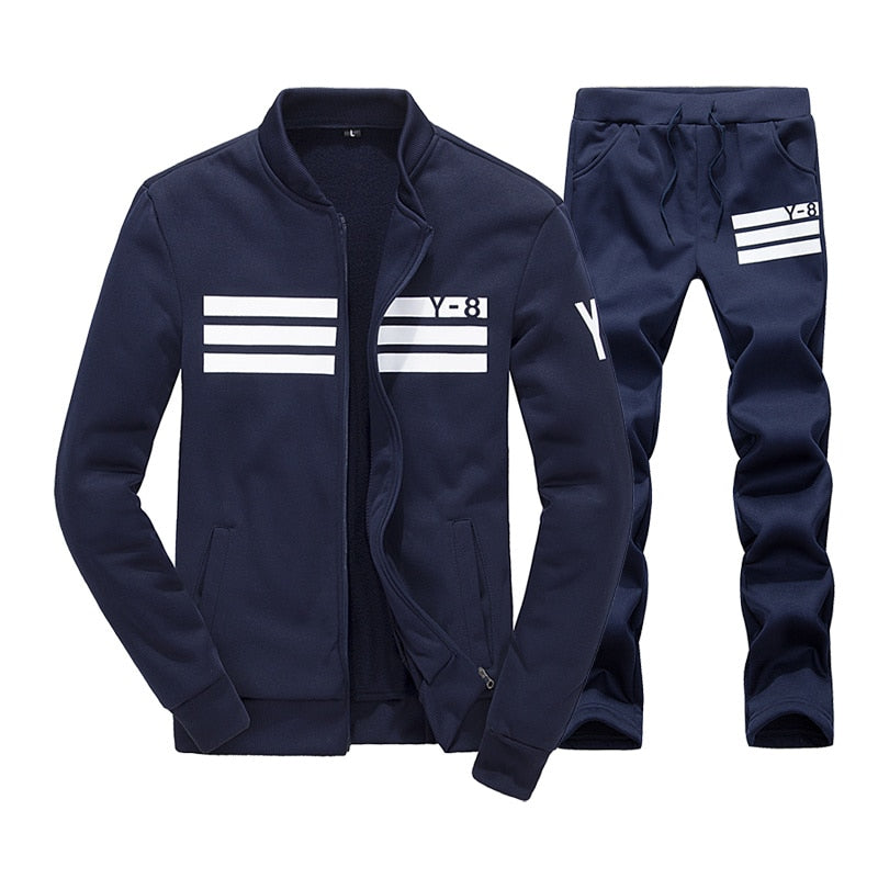 Autumn Men's Quality Fleece Tracksuit