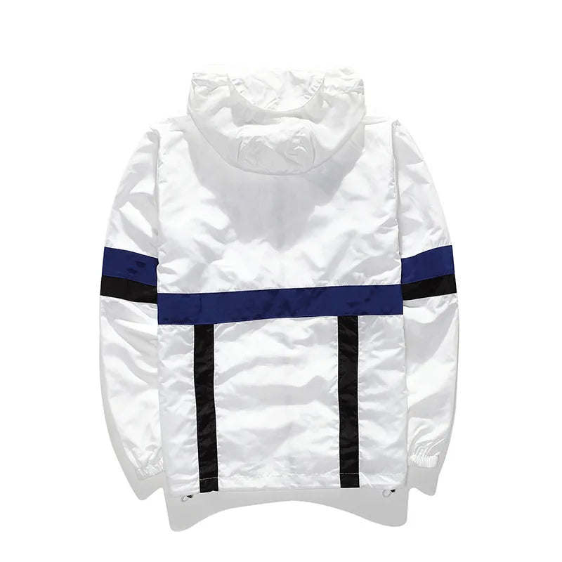 Thin Windbreaker varsity jacket