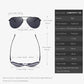 Men's 100% Polarized Aluminum Alloy Frame Sunglasses