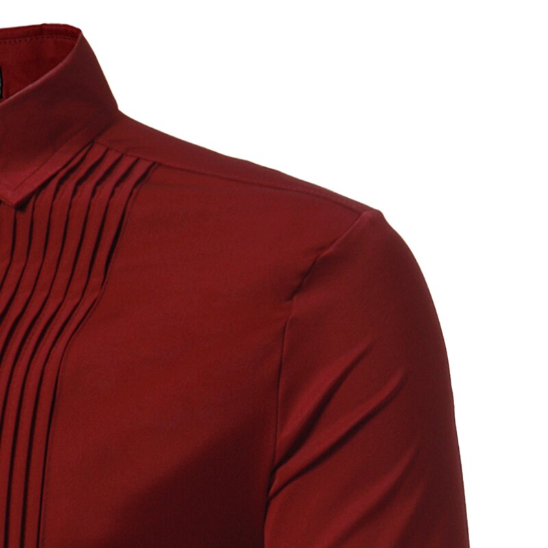 Solid Color Men's Tuxedo Bridegroom Wedding shirts
