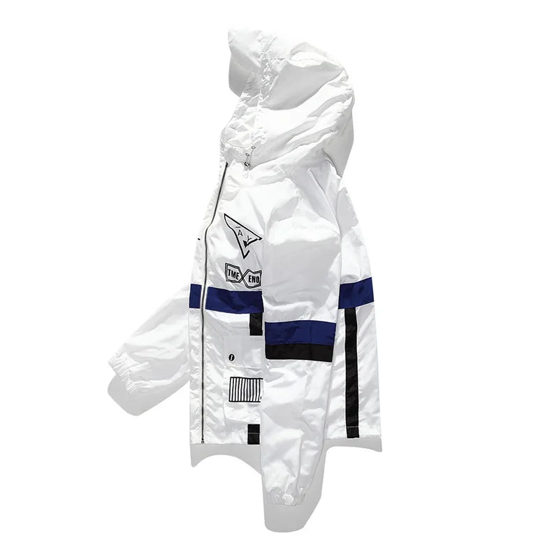 Thin Windbreaker varsity jacket